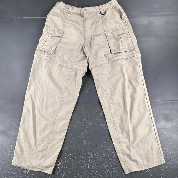 Columbia Other - Columbia PFG Convertible Pants Mens XL Beige Off White Hunt Fish Hike Cargo